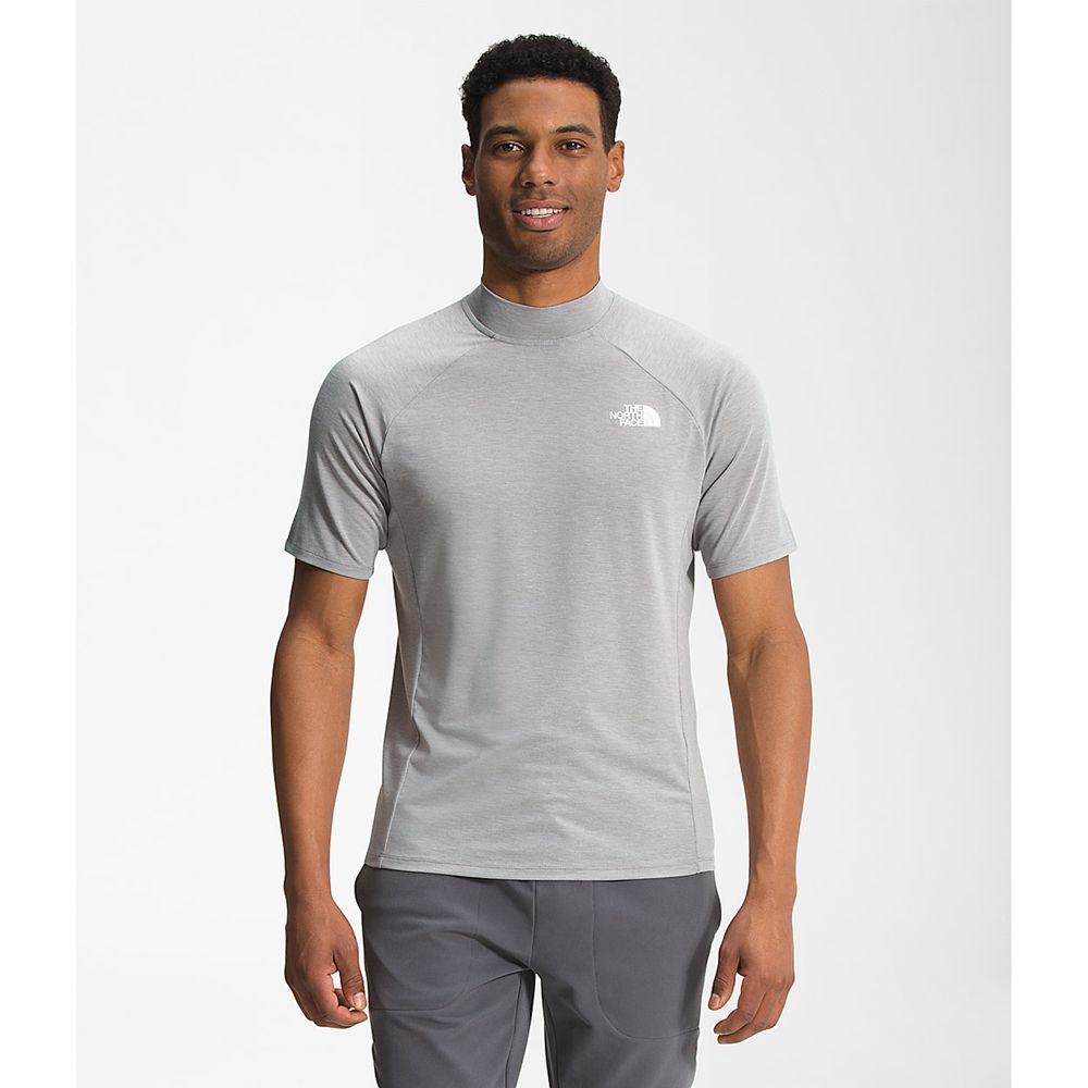 The North Face T-Shirts Mens Australia - The North Face Tekware® Short Sleeve Grey Flashdry (LYI-568